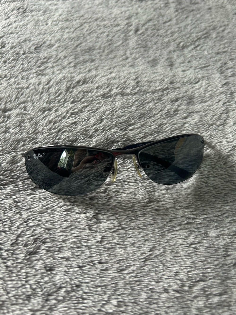 Ray-Ban Top Bar RB3179-004/82 Men's Gunmetal Sunglasses 63 15 Polarized